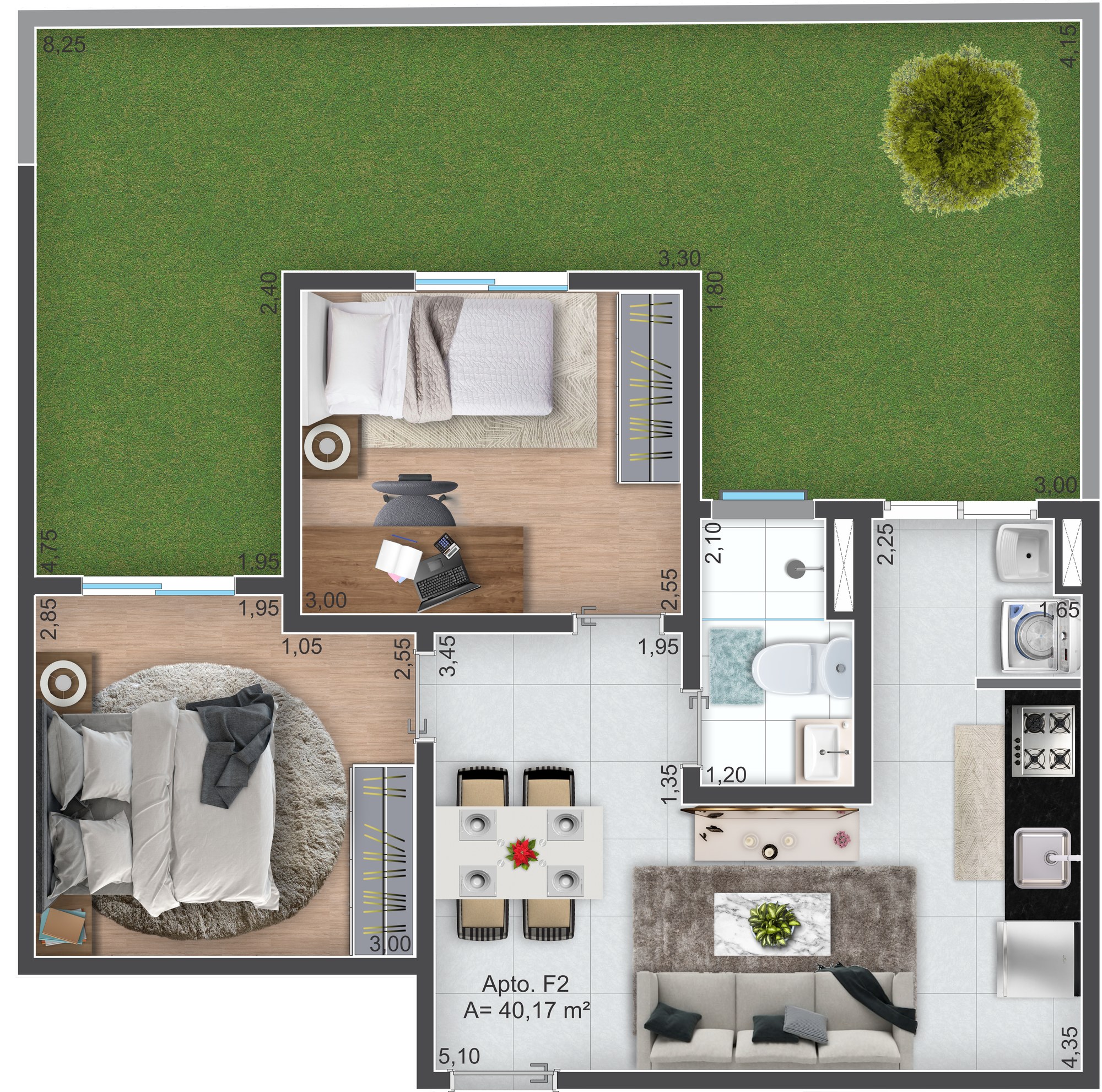 Planta Recanto Ipanema — Apartamento Final 2